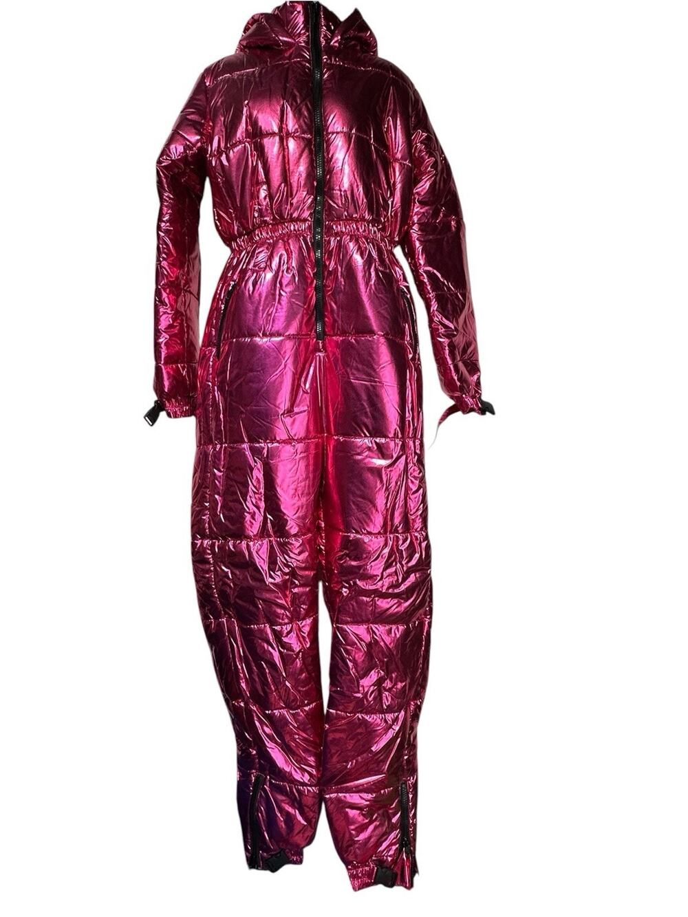 Nicole Lynel Women’s Size XL Metallic Pink Coming Down The Mountain Snow Suit